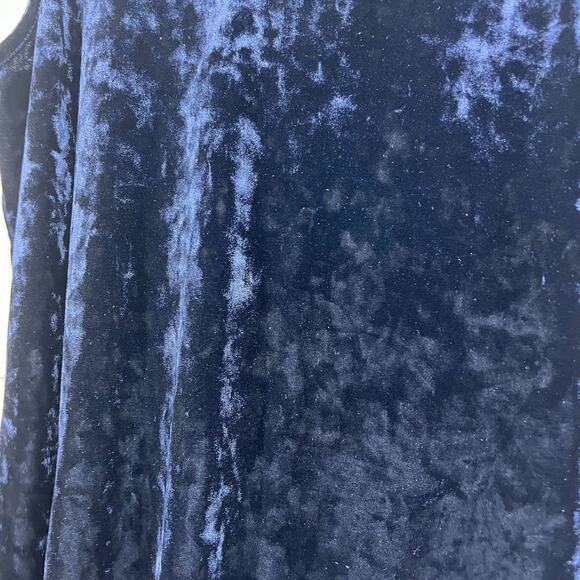 A. Byer Blue Tank Choker Crushed Velvet Whimsigoth Y2K Babydoll Fairy Witchy M - Picture 7 of 10